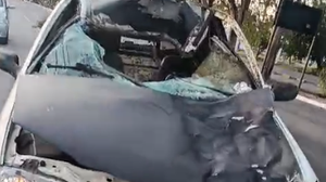 Veículo ficou destruído - Foto: Reprodução