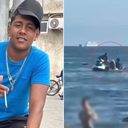 Rael Fabiano Veiga Ungaretti, de 19 anos, foi identificado por meio do vídeo do assalto contra um casal que estava em um passeio de caiaque em São Vicente (SP) - Foto: Redes Sociais e Reprodução