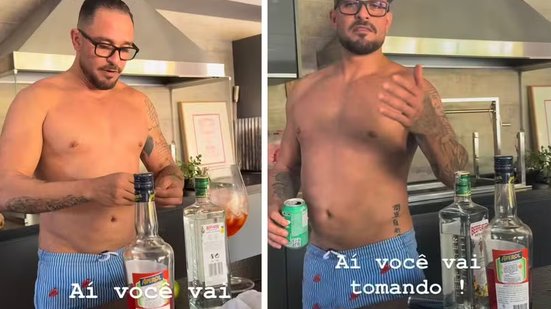 Diogo Nogueira faz drinque e curte Natal com família após se separar de Paolla Oliveira - Foto: Reprodução/Instagram