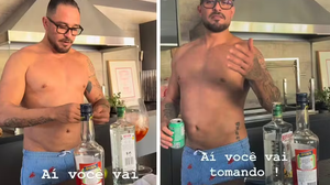 Diogo Nogueira faz drinque e curte Natal com família após se separar de Paolla Oliveira - Foto: Reprodução/Instagram