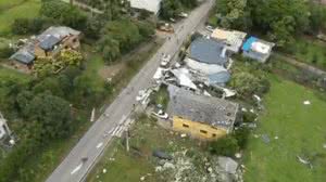 Farroupilha, na Serra do RS, foi atingida por um tornado - Defesa Civil do RS