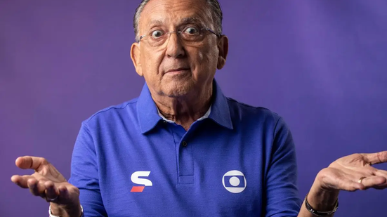 Antes, no dia 21 de novembro, Galvão ficou uma semana internado no Hospital Sírio-Libanês, em São Paulo, para tratar uma pneumonia viral. - Foto: Divulgação/Globo