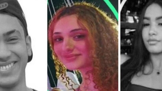 Geovanna Proque da Silva (ao centro) atropelou e matou o namorado Raphael Canuto da Silva (à esquerda) e Joyce Correa da Silva, amiga dele (à direita) - Reprodução / Arquivo pessoal