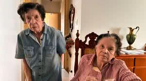 Helena (à esquerda) e Ilizia, de 90 e 88 anos, subiram oito andares após ficarem sem luz - Lucas Perez / Uol