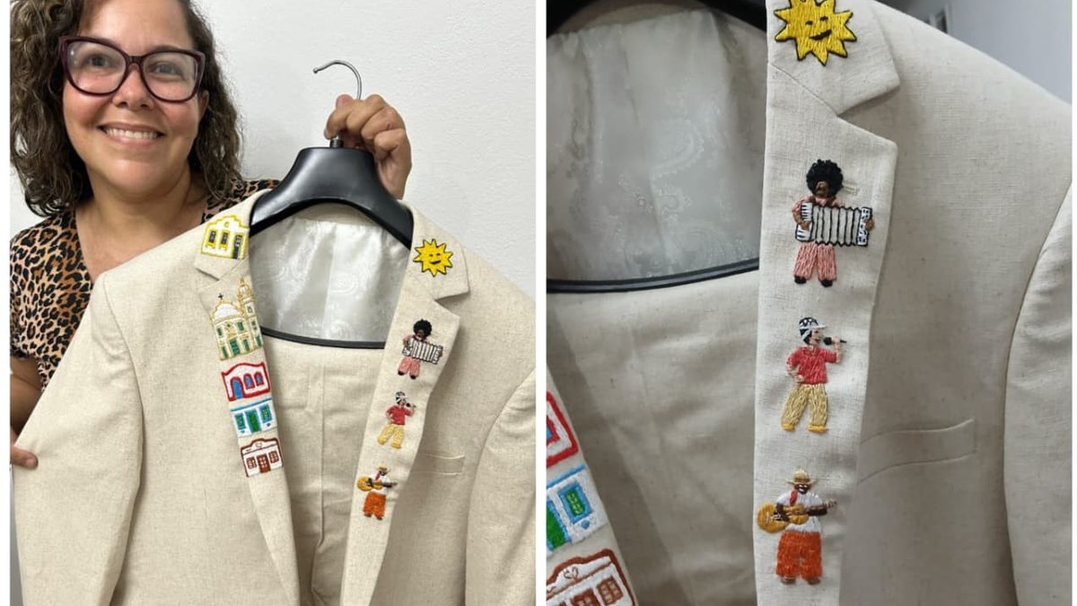 Bordado de Capela veste João Gomes no Prêmio Multishow