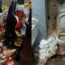 Morador de hotel há 2 anos deixa quarto tomado por lixo e papel higiênico - Reprodução / The Sun