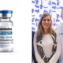 Tatiana Sampaio e Alexandre Padilha, ministro da Saúde - Divulgação / Cristália | Walterson Rosa / Ministério da Saúde