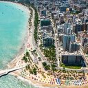 Imagem aérea da praia de Ponta Verde - Jonathan Lins / Secom Maceió