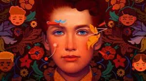 Eglantyne sentada no degrau da entrada da casa com a tia e outros familiares, em 1882 - Foto: Save the Children