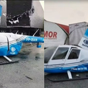 Piloto e cinegrafista estão em observação, informou a emissora - Foto: Reprodução