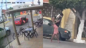 Homem com mãos atadas pula de carro em movimento e foge de sequestro - Foto: Reprodução