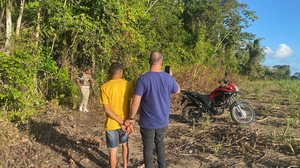 A identificação do suspeito preso foi possível graças à análise das imagens e - Foto: Cortesia/PCAL