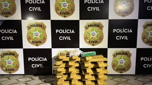 Droga apreendida durante a ação policial - Foto: Cortesia ao TNH1