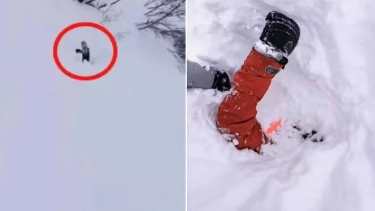 O sinal que salvou a vida de um homem soterrado em avalanche