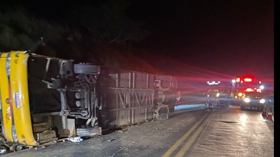 ANTT: ônibus envolvido em acidente em MG teve 30 infrações registradas em 1 ano - Reprodução / CBMMG