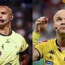 Wiomar Santana apita o jogo do CRB e Denis Serafim do ASA - Ascom/FAF e Ascom/CBF