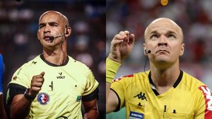 Wiomar Santana apita o jogo do CRB e Denis Serafim do ASA - Ascom/FAF e Ascom/CBF