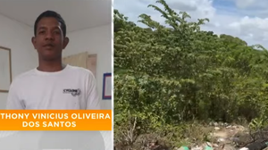 Corpo pode ser do adolescente Anthony Vinícius Oliveira dos Santos - Foto: Reprodução/TV Pajuçara