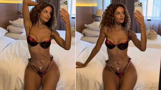 Gabriela Loran, a Viviane de 'Três Graças', incendeia a web com biquíni minúsculo - Reprodução / Instagram