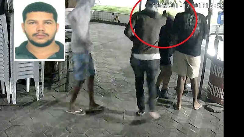 Caíque (foto menor) teria encomendado morte de jovem em Ibirataia