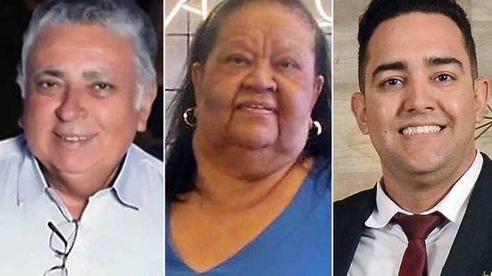 João Clemente Pereira, 63; Miranilde Pereira da Silva, 75; e Marcos Raymundo Fernandes Moreira, 33: os três morreram no Hospital Anchieta, em Taguatinga (DF) - Arquivo pessoal