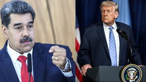 O ditador venezuelano Nicolás Maduro e o presidente dos EUA Donald Trump - Créditos imagem à esquerda: Gabriela Biló / Folhapress | Créditos imagem à direita: Daniel Torok / Official White House