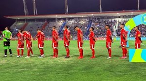 Time do Penedense perfilado no duelo contra o CSA, no Rei Pelé, em jogo válido pela segunda rodada do Campeonato Alagoano 2026 - Divulgação / Penedense