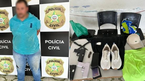 Suspeito de matar mulher no Bosque das Arapiracas foi preso no trabalho e já teria importunado outras vítimas - Reprodução / PC-AL