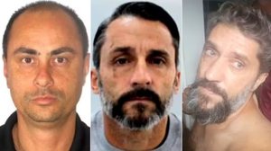 Os presos são  Marcio Serapião de Oliveira, 52 (o Velhote), Fernando Alberto Ribeiro Teixeira, 48 (o Azul ou Careca), e Manoel Alberto Ribeiro Teixeira (conhecido como Manezinho ou Manoelzinho) - Reprodução