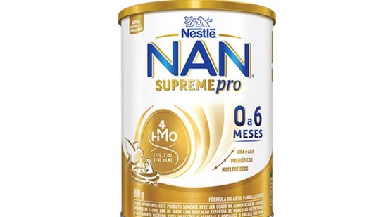 Três variações da Nan Supreme Pro foram atingidas; consumidor deve verificar lote na parte de trás da embalagem - Divulgação / Nestlé