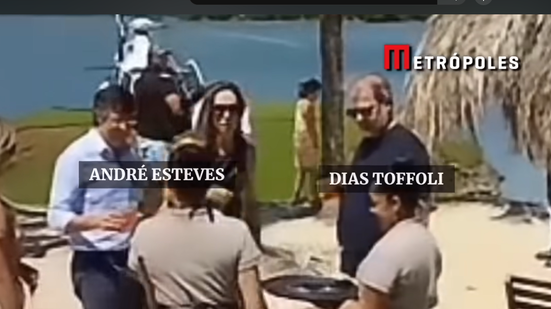 Imagem Vídeo mostra André Esteves e Pastore em encontro com Toffoli em resort