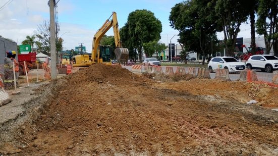 Obras de ampliação da Durval de Góes Monteiro. - Foto: Seminfra
