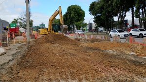 Obras de ampliação da Durval de Góes Monteiro. - Foto: Seminfra