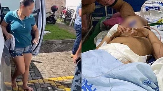 Felizmente criança não teve fraturas - Foto: Reprodução