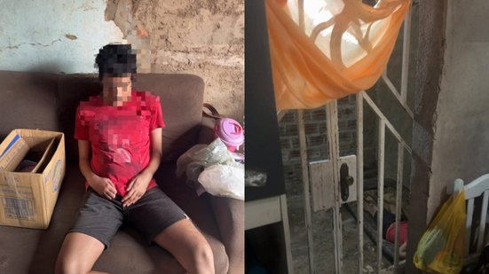 Policiais civis resgataram o jovem em situação degradante e prenderam em flagrante o genitor - Foto: Reprodução