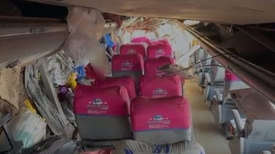 Ônibus tomou na rodovia AL-220, em São José da Tapera - Cortesia