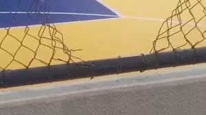 Ela é danificada em ação suspeita de vandalismo. - Foto: equipe Semesp