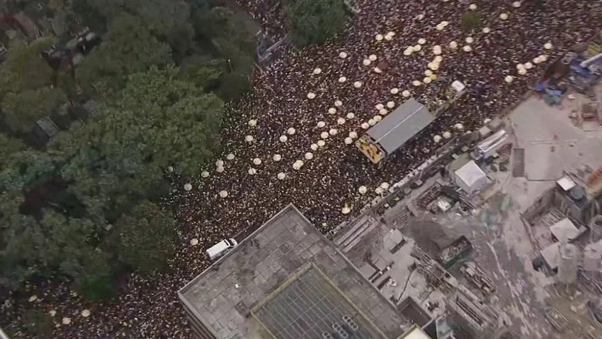 Blocos simultâneos têm tumulto, foliões prensados e grades derrubadas em São Paulo