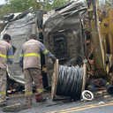 Homem ficou preso às ferragens - Foto: Reprodução