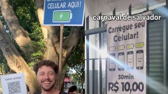 Imagem Empreendedores usam aluguel de carregador de celular para ganhar dinheiro no Carnaval; entenda