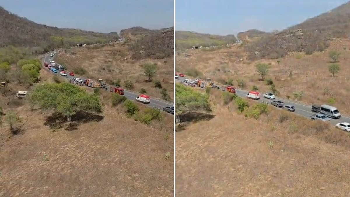 Corpo de Bombeiros divulga imagens de resgate no trágico acidente em São José da Tapera