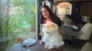 Imagem No Del Mare, bolo de algodão doce vira presente