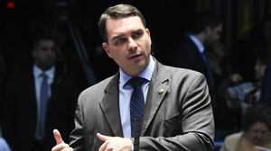 O Senador Flavio Bolsonaro (PL-RJ), em plenário - Foto: Roque de Sá/Agência Senado