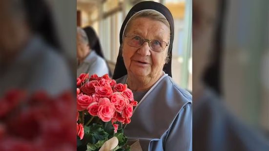 Freira Nadia Gavanski, de 82 anos, foi morta após homem invadir convento, no Paraná - Reprodução