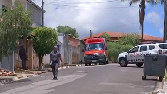 Rua onde os crimes aconteceram, no bairro Santa Rita, em Iperó - Reprodução / TV TEM