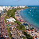 Orla de Maceió durante prévia carnavalesca. - Foto: Itawi Albuquerque/Secom Maceió
