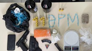 Material apreendido em ação do 11º BPM, no município de Igreja Nova - Polícia Militar
