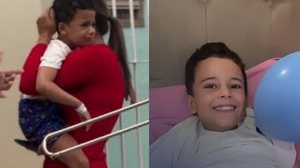 Imagem Menino que caiu de 2º andar de prédio em Caruaru tem alta; "Milagre", diz mãe