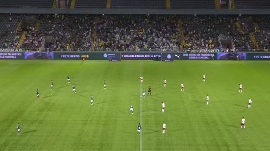 Saída do Palmeiras no segundo tempo contra o Fluminense - Reprodução / ge tv