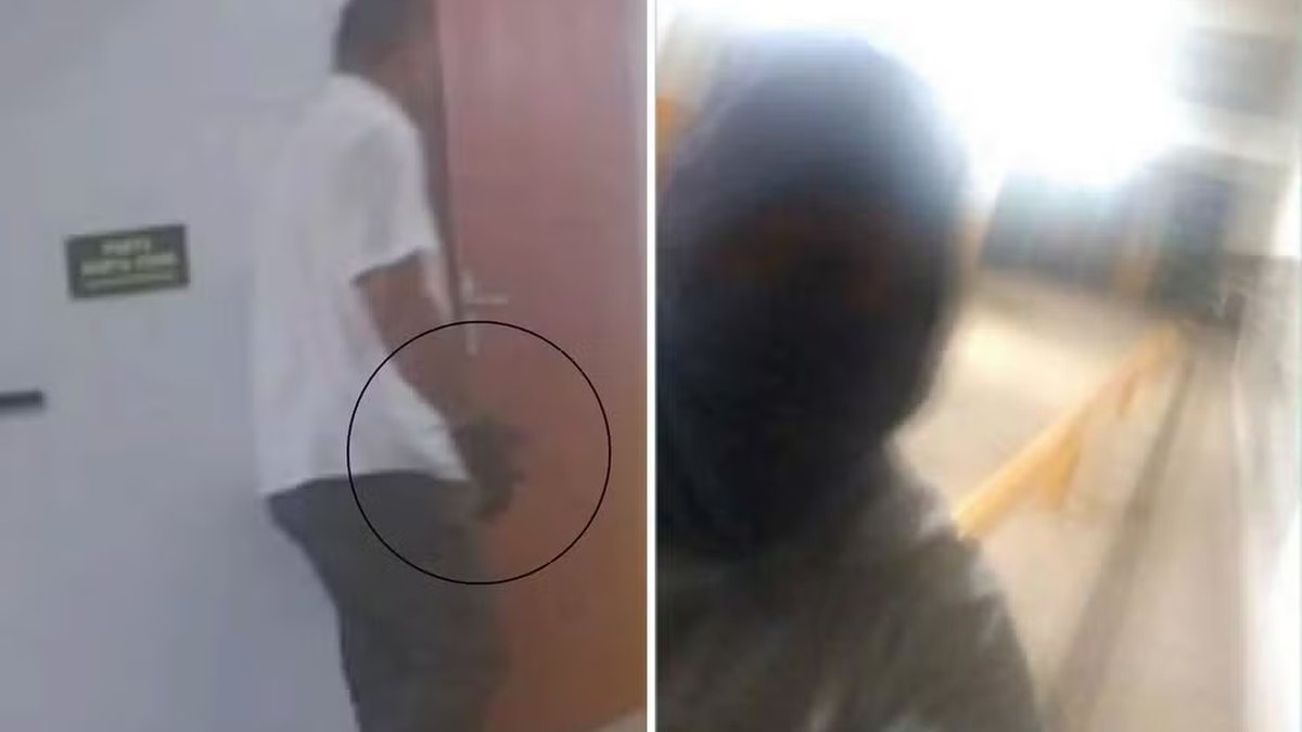 Imagens fortes: vídeo mostra quando síndico ataca corretora em subsolo de prédio